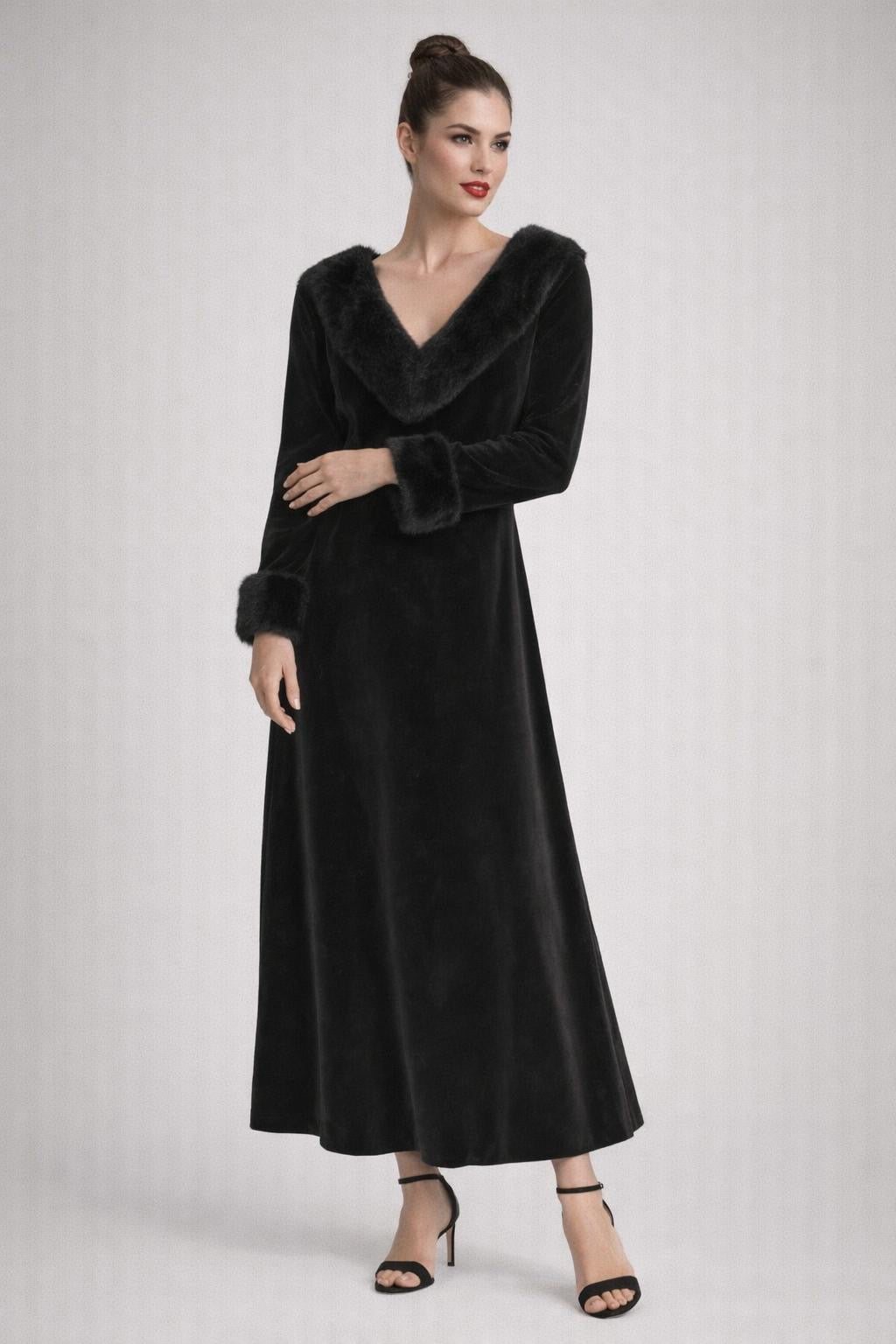 Kaftan (Black on Black)