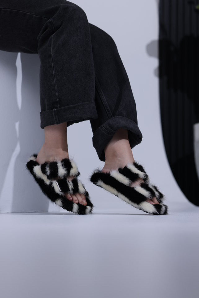 Zebra slippers