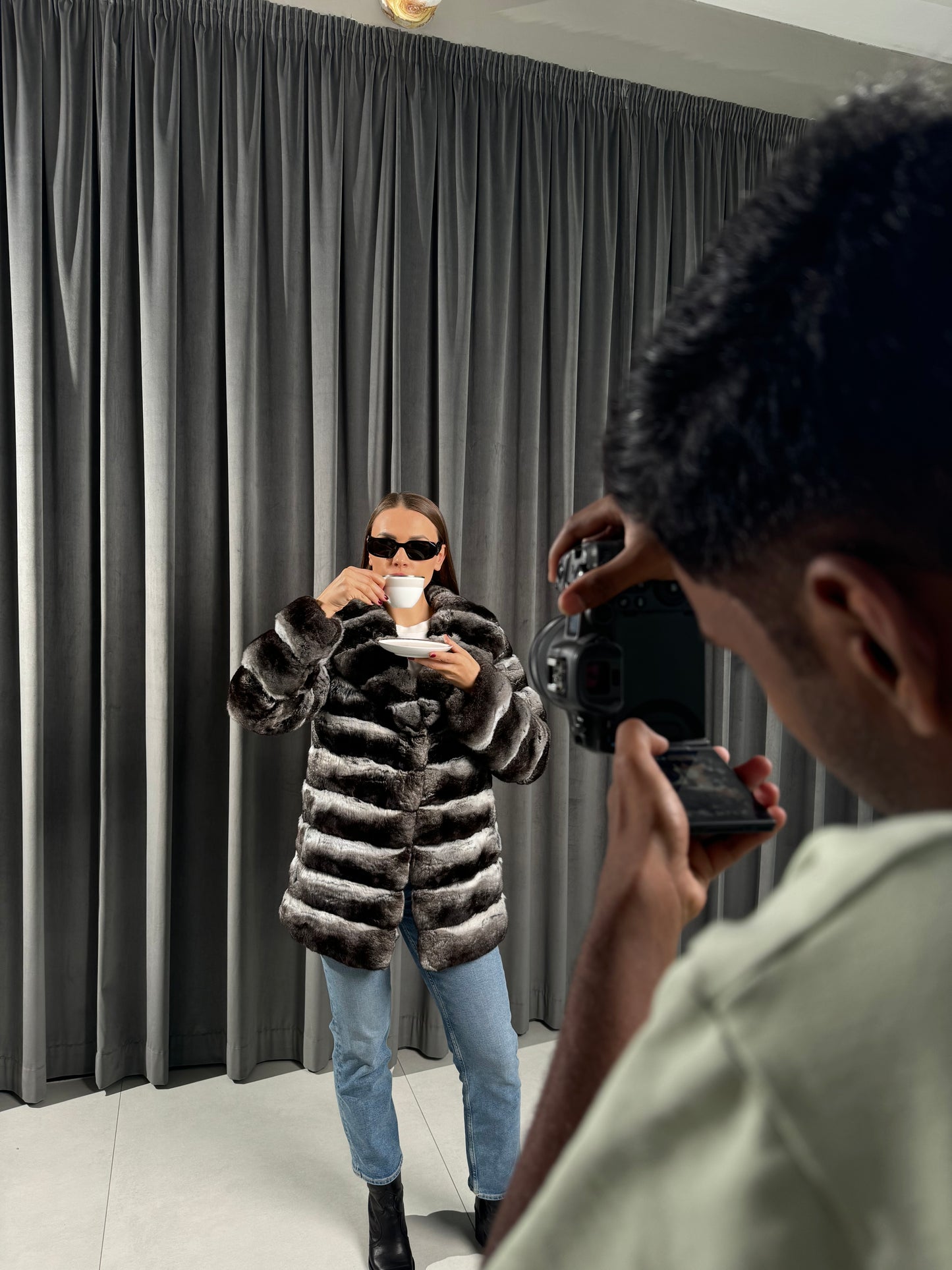 Chinchilla mid jacket