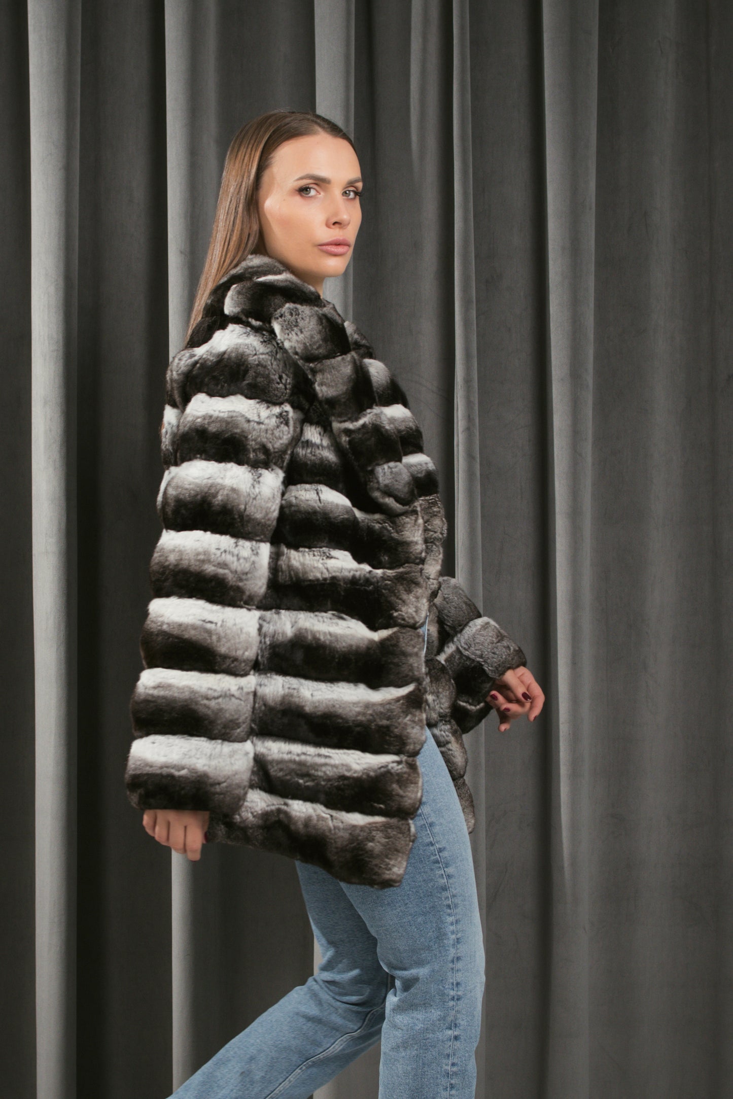 Chinchilla mid jacket