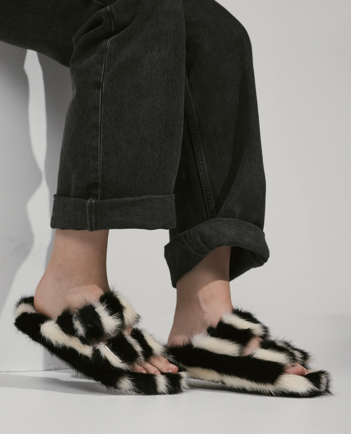 Zebra slippers