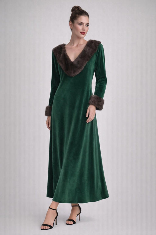 Kaftan (Emerald on Brown)