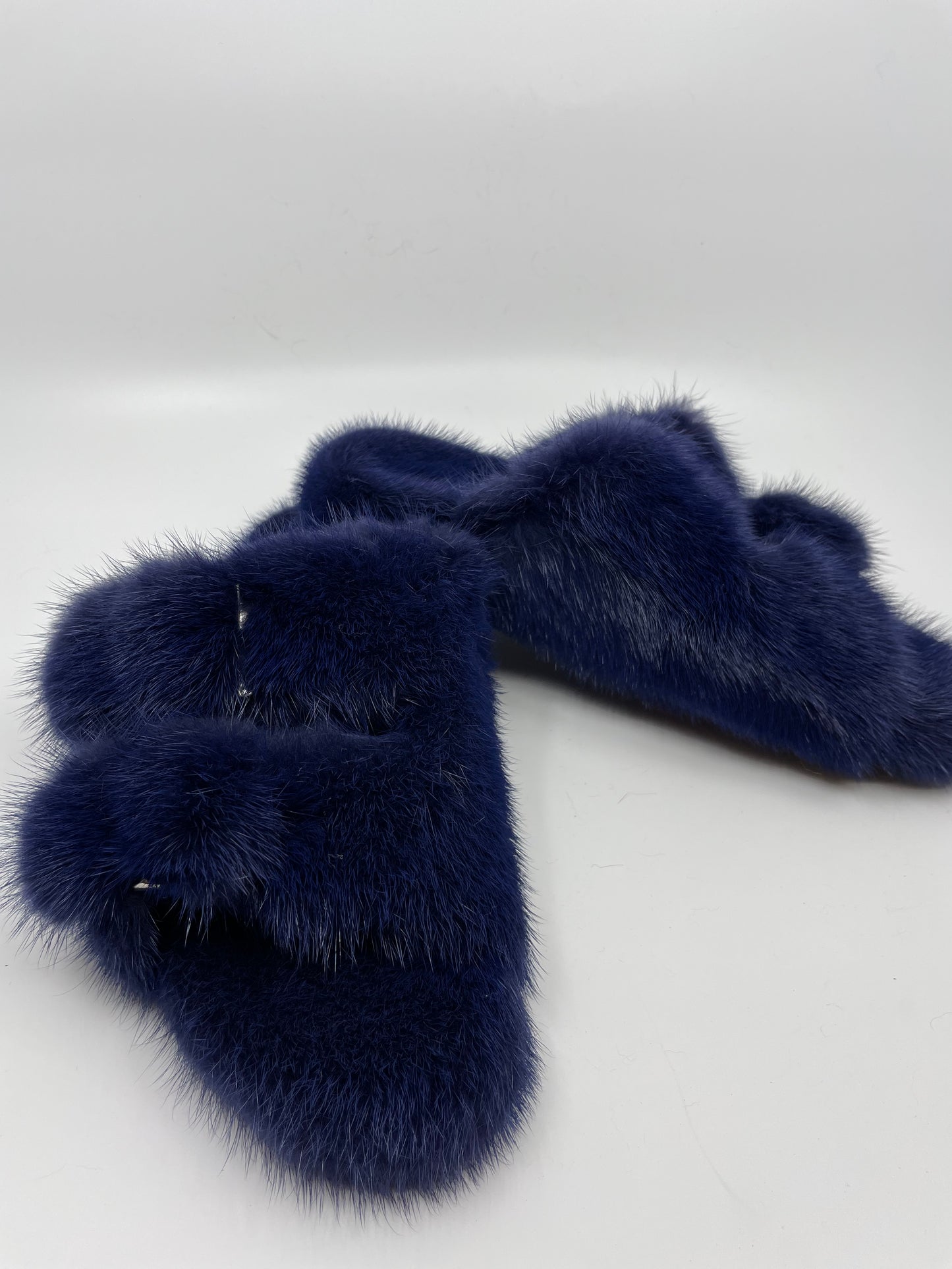 Mink Slippers NAVY