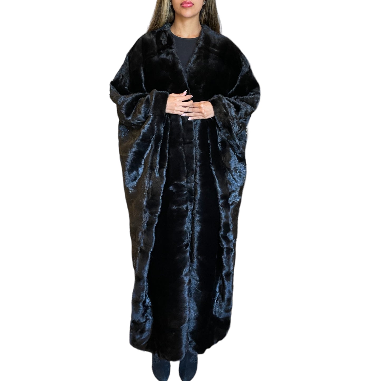 Mink bisht BLACK