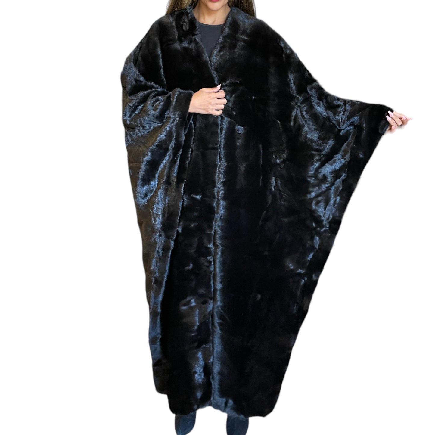 Mink bisht BLACK