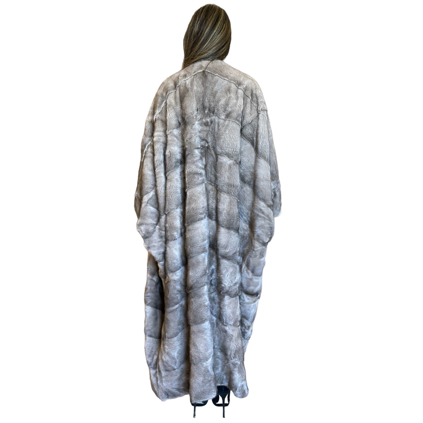 Mink bisht GREY