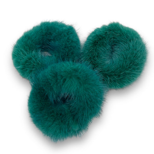 Mink scrunchie TEAL