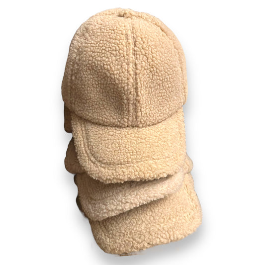 Shearling cap BEIGE