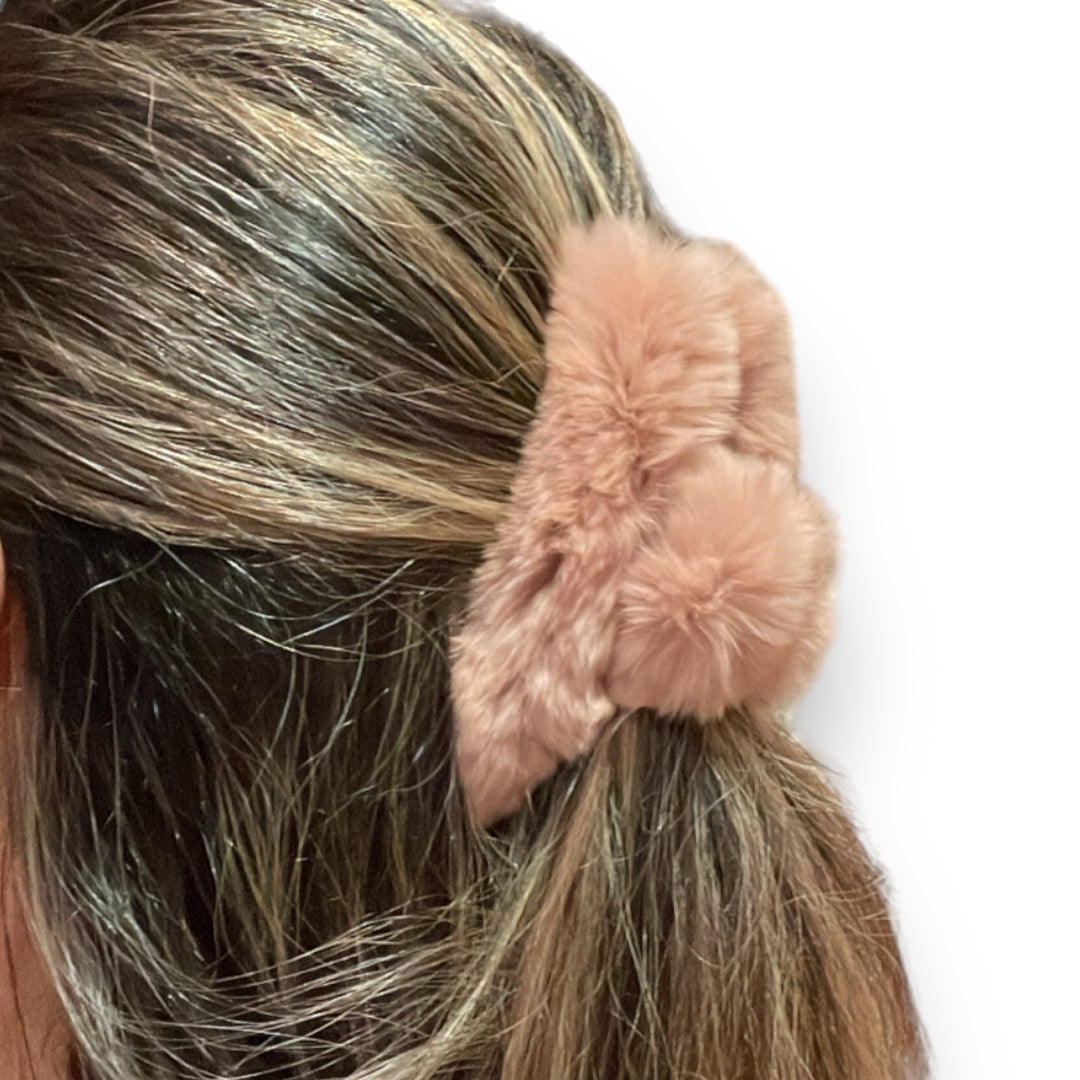 Rabbit hair clip