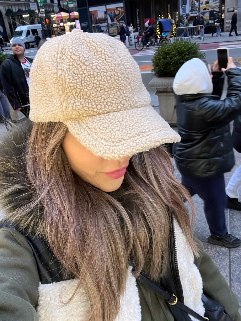 Shearling cap BEIGE