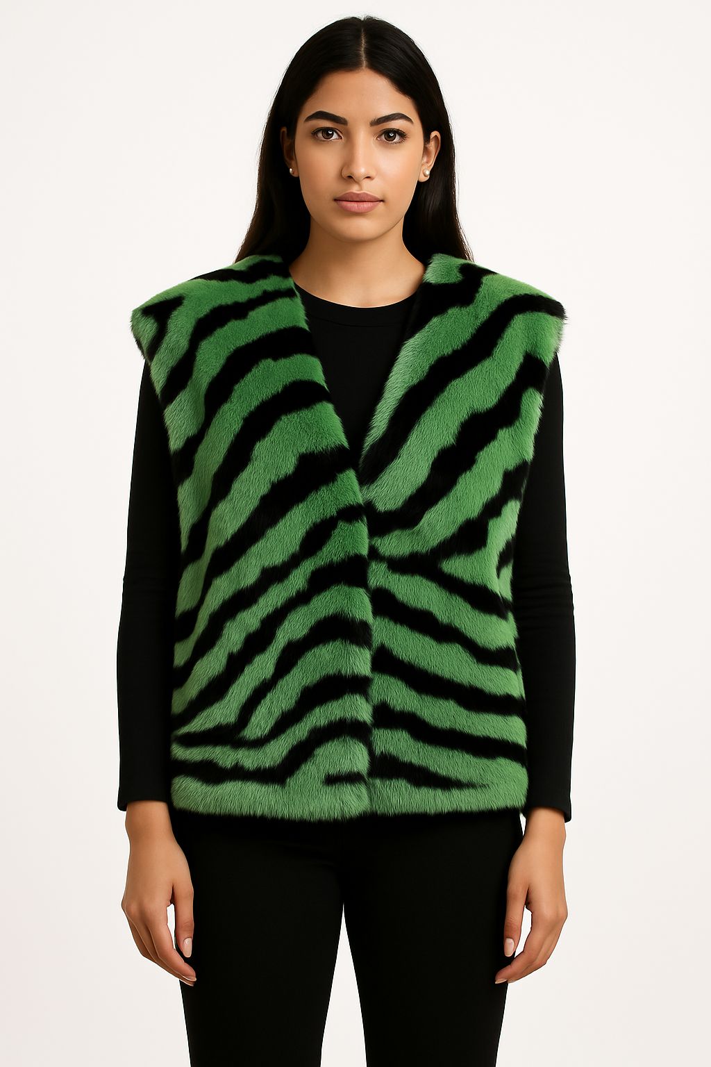 Lime electric rabbit vest