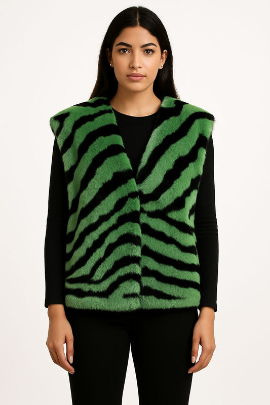 Lime electric rabbit vest