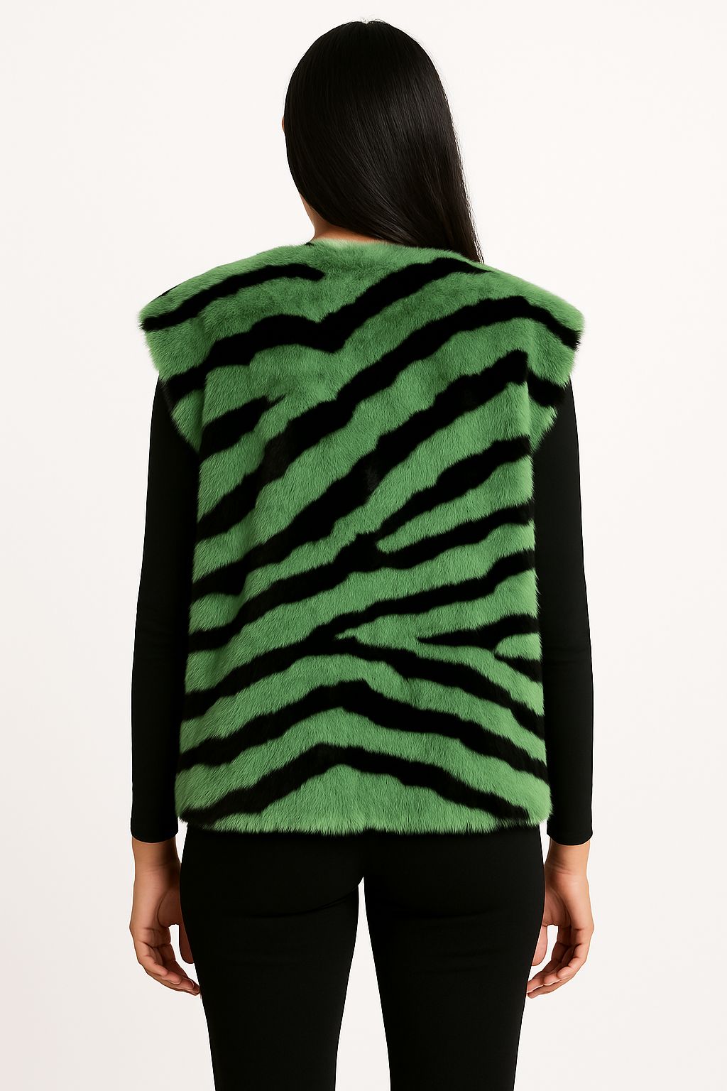 Lime electric rabbit vest