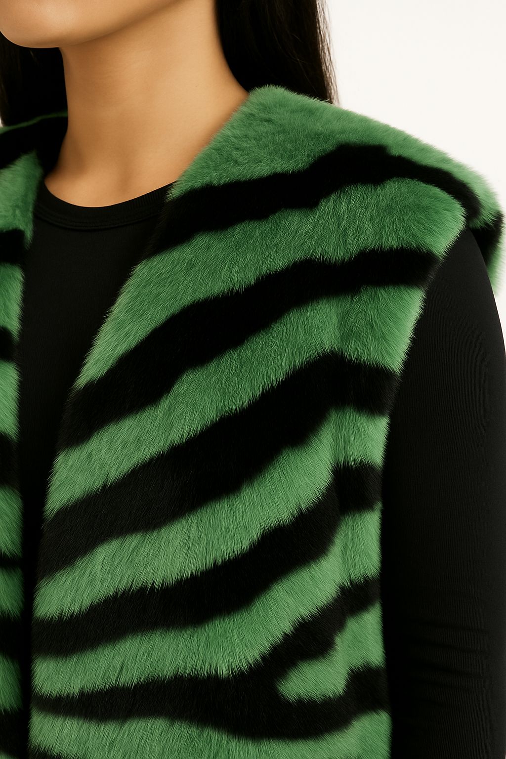 Lime electric rabbit vest