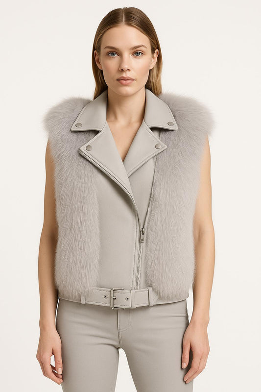 Biker vest (GREY)
