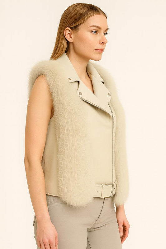 Biker vest (WHITE)