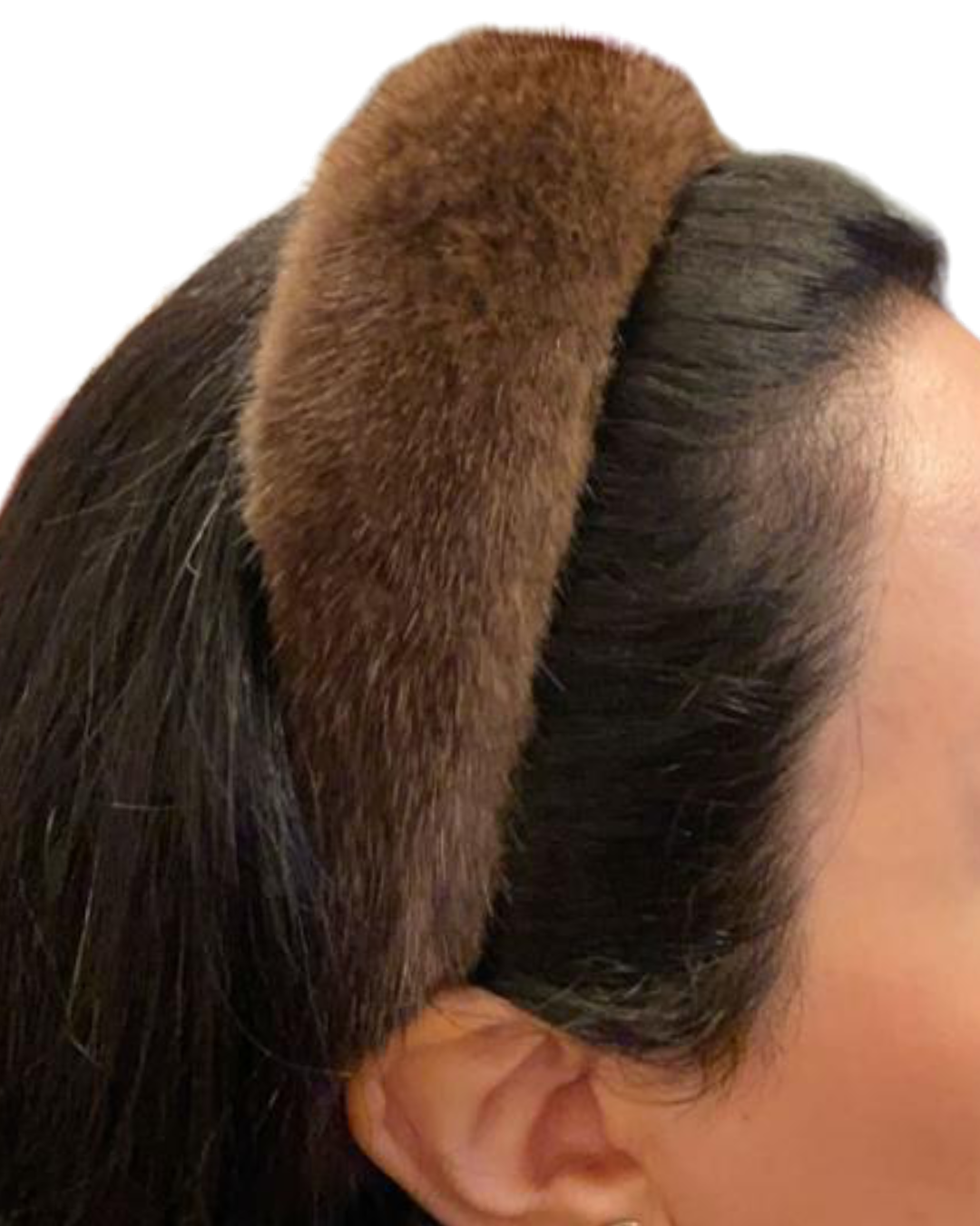 Mink hairband BROWN