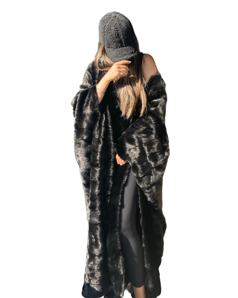 Mink bisht BLACK