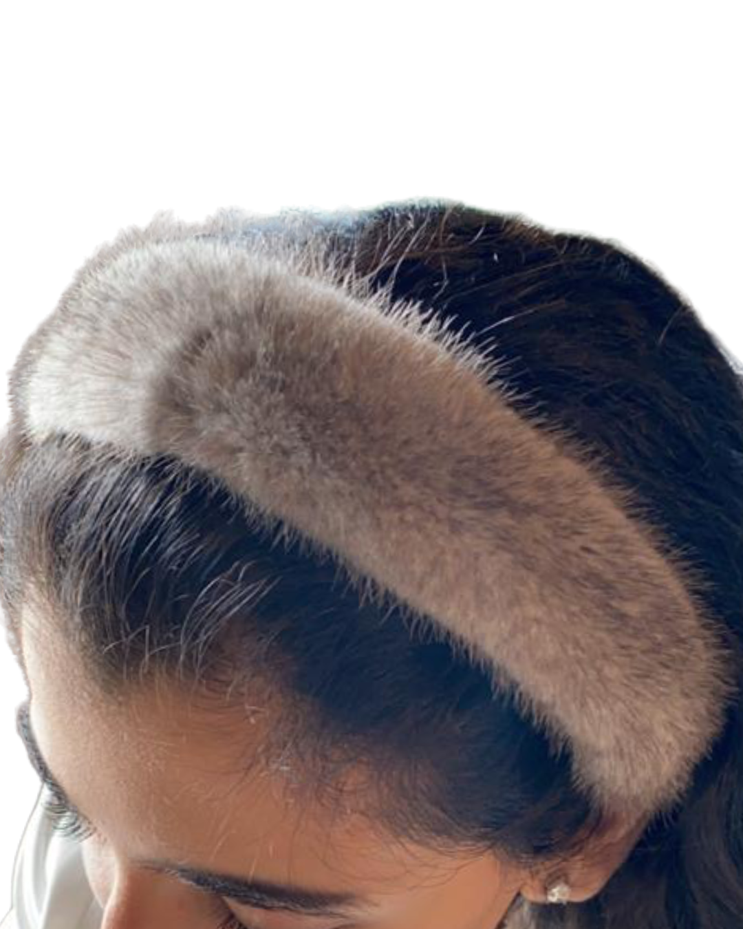 Mink hairband GREY