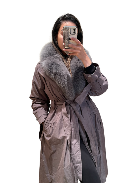 Fox trench coat