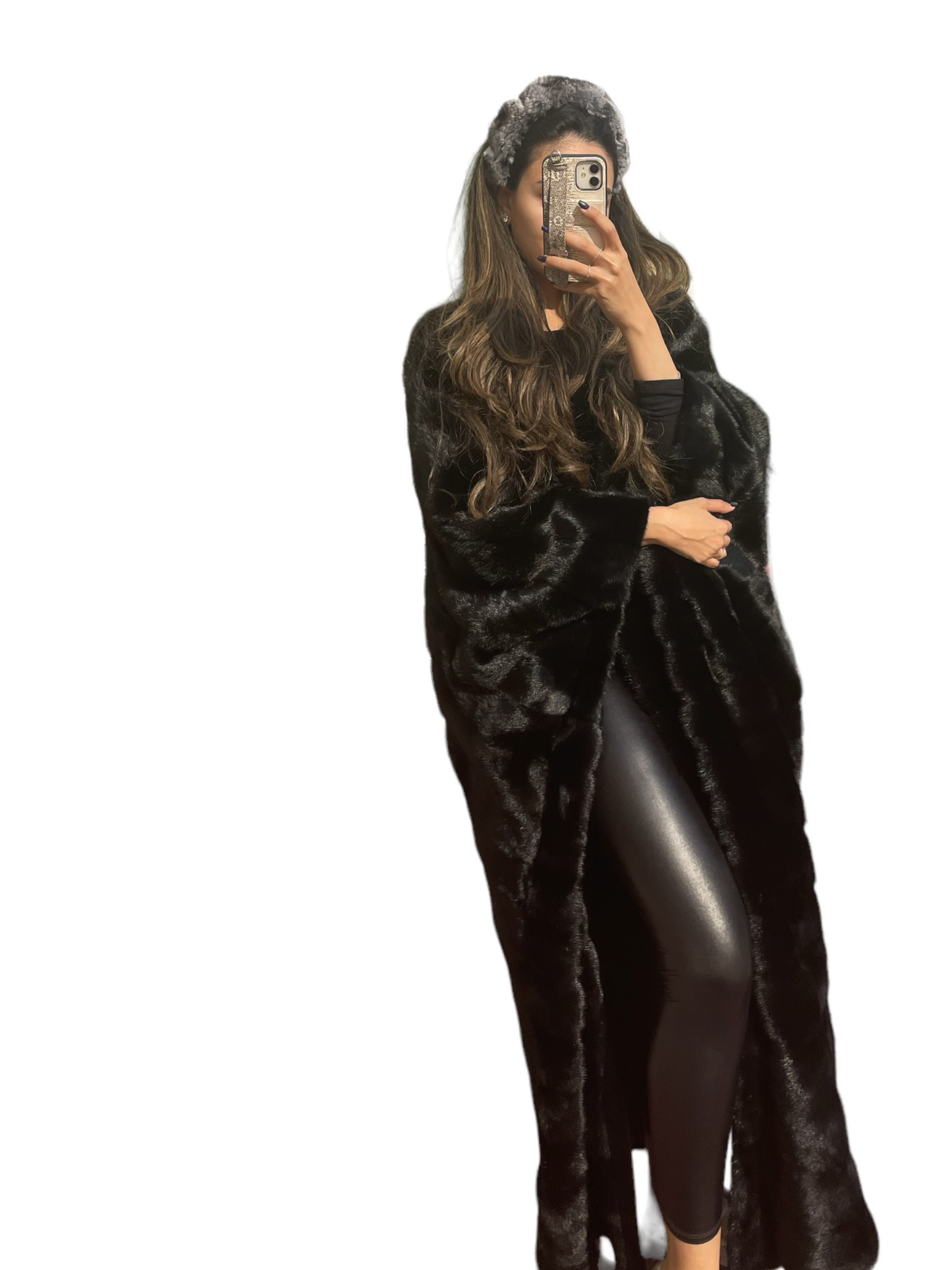 Mink bisht BLACK