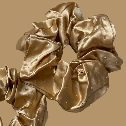 silk bling scrunchie GOLD